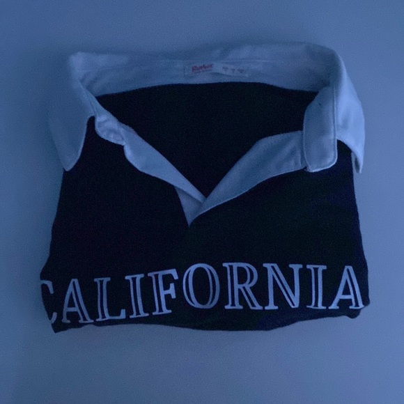 California print long sleeve shirt with white collar - Picture 1 of 4